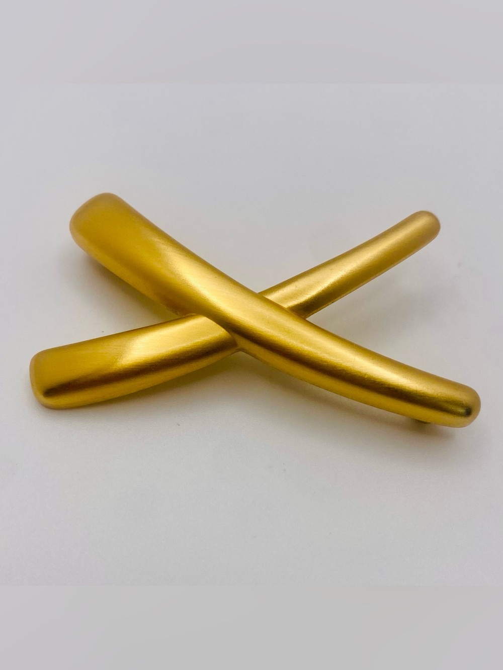 Vintage Monet Retro Modernist "X" Brooch